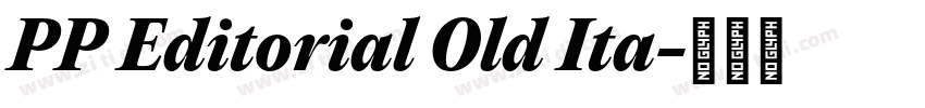 PP Editorial Old Ita字体转换